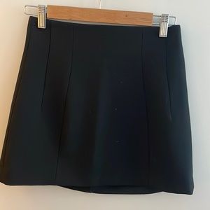 Zara High Waist Black Mini Skirt